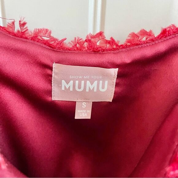 Show Me Your Mumu red fuzzy plush crop top red size small - Picture 5 of 6